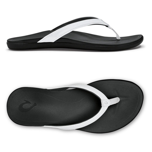 Olukai Women Ho'opio Leather Sandals Thong Flats slide shoes 7 - Picture 1 of 11